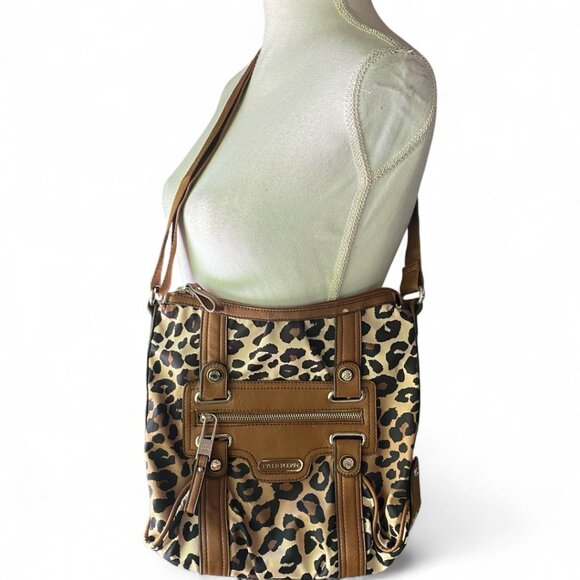 tyler rodan softshell cheetah print crossbody bag purse y2k animal print - Picture 1 of 16